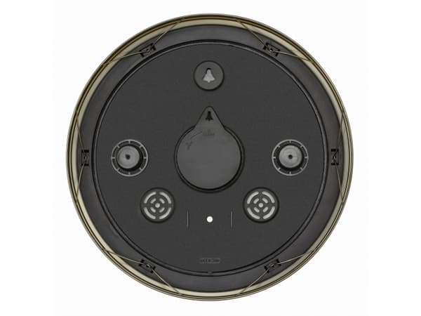 TFA-Dostmann 60.3066.53, Vegg, Quartz clock, Rund, Messing, Metall, Glass