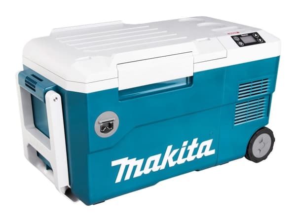 Makita CW001GZ - Bærbart kjøleskap / fryser - portabel - bredde: 34.1 cm - dybde: 66.3 cm - høyde: 37.2 cm - 20 liter Blå, Hvit