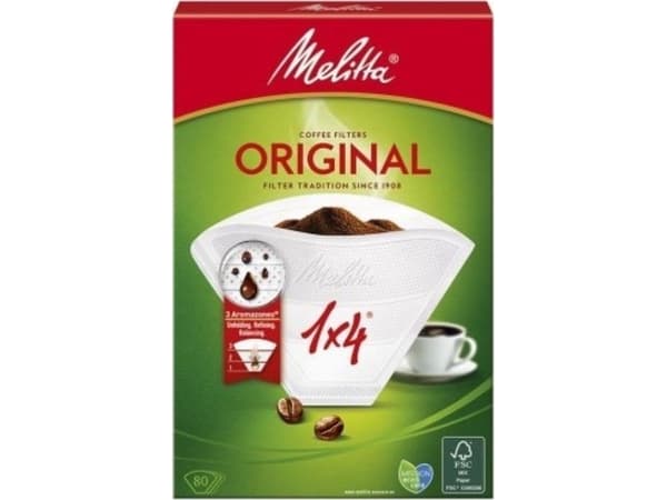 Melitta Kaffefilter 1x4 - 80 stk.