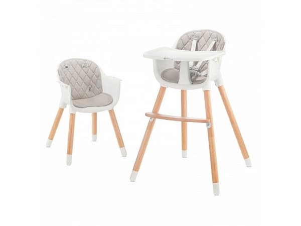 KinderKraft Krzesełko do karmienia Sienna 2w1, szare (KKSIENGRY0000)