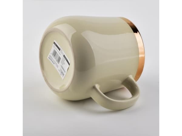 Affek Design Kubek 500ML Złoty Pasek H10x9x13cm Lumarko! (HTPT8000 Mondex) - 5902643388000