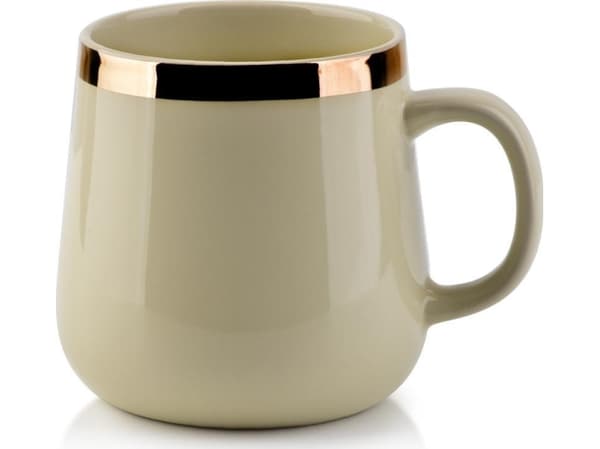 Affek Design Kubek 500ML Złoty Pasek H10x9x13cm Lumarko! (HTPT8000 Mondex) - 5902643388000