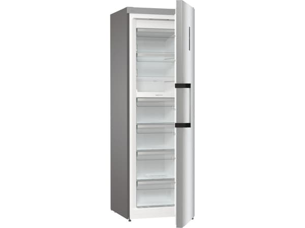 Gorenje Advanced FN619EAXL6 - Frys - upprätt - bredd: 59.5 cm - djup: 66.3 cm - höjd: 185 cm - 280 liter - Klass E - rostfritt stål/gråmetallic