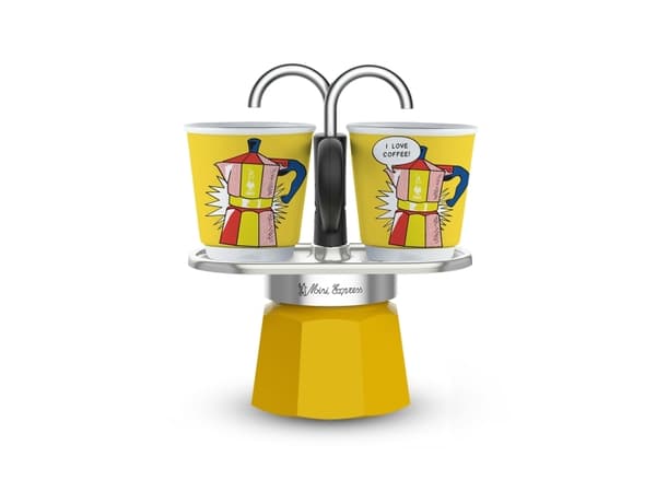 Bialetti Mini Express Lichtenstein - Percolator - 90 ml - flera färger