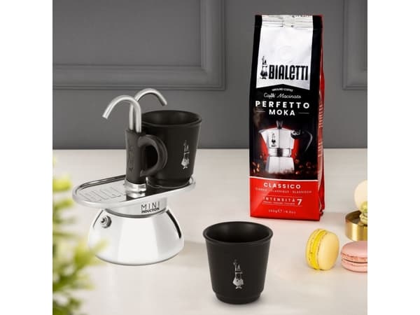 Bialetti 0007310, Mokabryggare, Silver, Gjuten aluminium, Stål, Termoplast, 1 styck, Italien