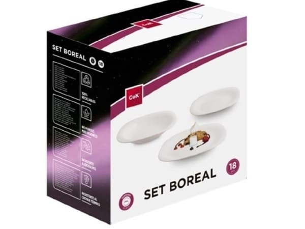 Cok Opalware Set 18 Pieces Boreal Gb