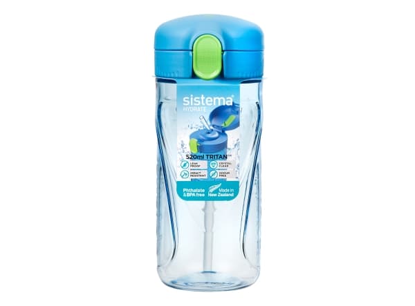 Sistema 520ml Tritan Quick Flip Bottle Blue