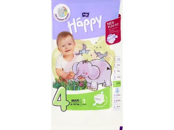 Bella Happy Maxi 4 blöjor, 8-18 kg, 1 st.