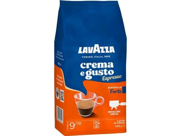Lavazza Crema e Gusto Forte, 1 kg, Espresso, Middels stekt, Luigi Lavazza SpA - Via Bologna 32 - 10152 Torino - Italia, Arabica, Robusta, Italia