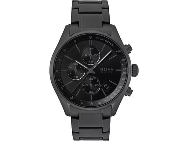 HUGO BOSS 7613272313599, Mies, Ruostumaton teräs, Musta