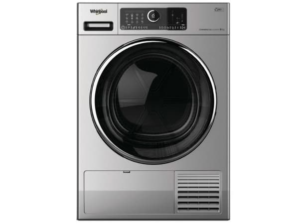 Whirlpool AWZ 8HPS/PRO, Fristående, Frontmatad, Värmepump, Silver, Rotations-, Röra, Höger Silver