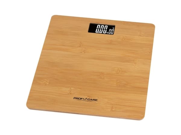 ProfiCare PC-PW 3103, Elektronisk personvåg, 180 kg, 50 g, Bamboo, 5 kg, kg, lb
