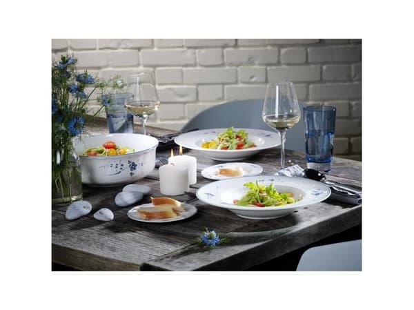 Villeroy & Boch 1023412620, Middagstallerken, Rund, Porselen, Blå, Hvit, Old Luxembourg, 26 cm