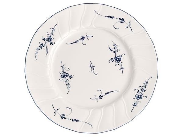 Villeroy & Boch 1023412620, Middagstallerken, Rund, Porselen, Blå, Hvit, Old Luxembourg, 26 cm