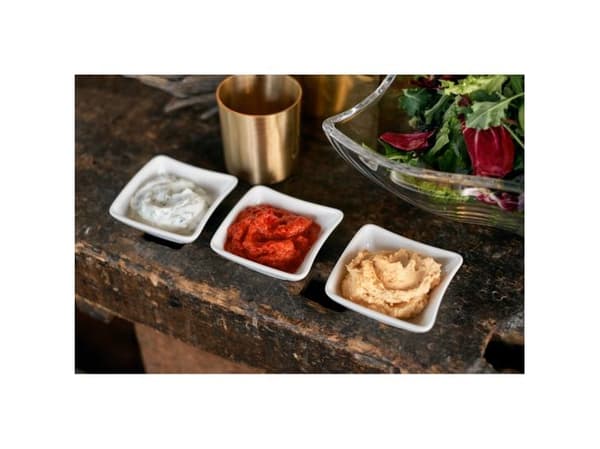 Villeroy & Boch 1025253932, Snacksbolle, firkant, Porselen, Hvit, NewWave, 85 mm