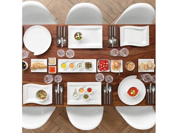 Villeroy & Boch 1025253932, Snacksbolle, firkant, Porselen, Hvit, NewWave, 85 mm