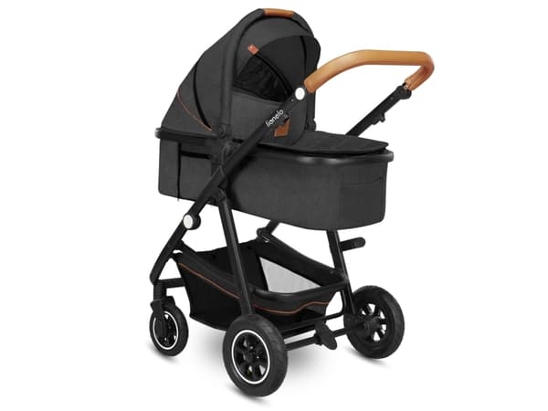 Lionelo Strollers - Kombivogn- Amber 3 i 1 grå grafit