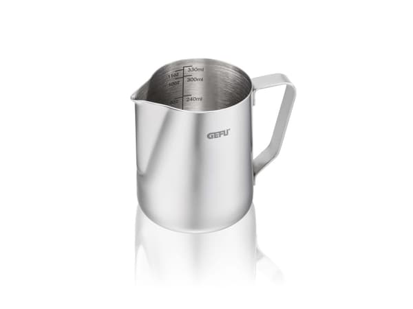 GEFU BARISTA, Rostfritt stål, Rostfritt stål, Monokromatiskt, 0,35 l, 350 ml, 76 mm