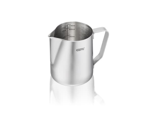 GEFU BARISTA, Rostfritt stål, Rostfritt stål, Monokromatiskt, 0,35 l, 350 ml, 76 mm