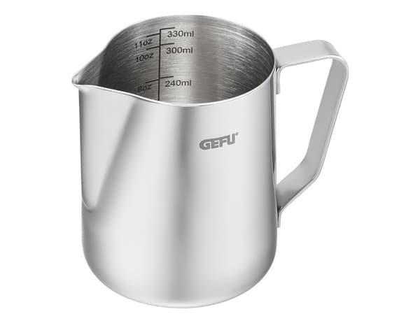 GEFU BARISTA, Rostfritt stål, Rostfritt stål, Monokromatiskt, 0,35 l, 350 ml, 76 mm