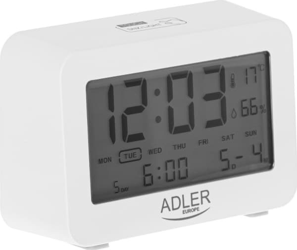 Adler AD 1196W Batteridrevet vekkerklokke