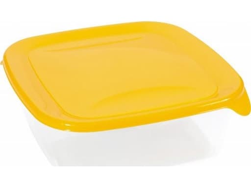 Curver "FRESH&GO" MATBEHOLDER SQUARE 1,2L GUL/TRANSPARENT 182276