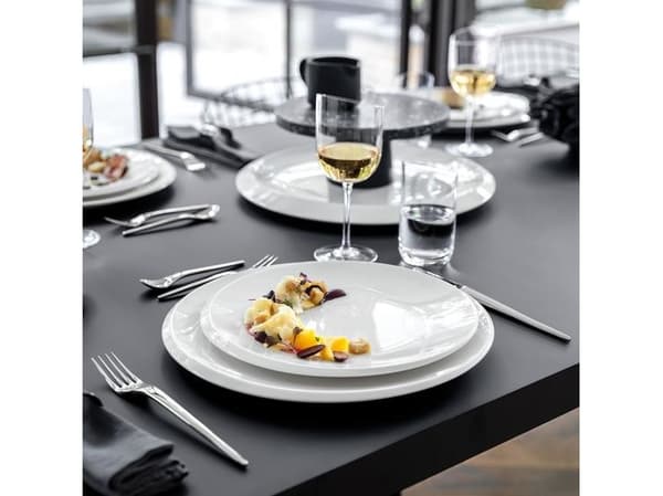 Villeroy & Boch New Moon, Middagstallrik, Rund, Porslin, Vit, 27,2 cm, 25 mm