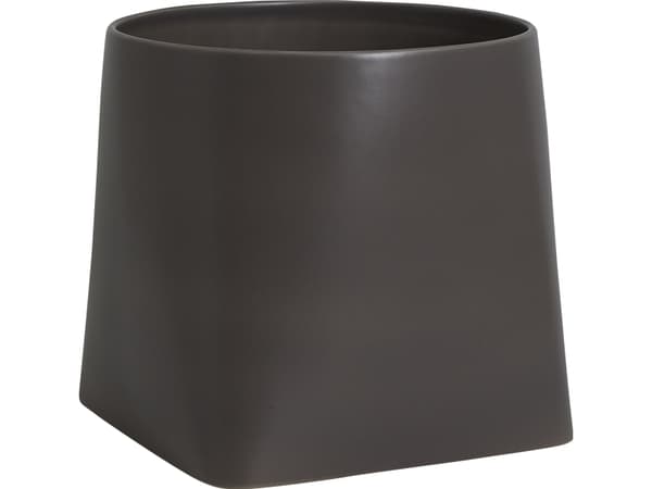 Markslöjd SOMMA ceramic pot, Medium, Dark Grey