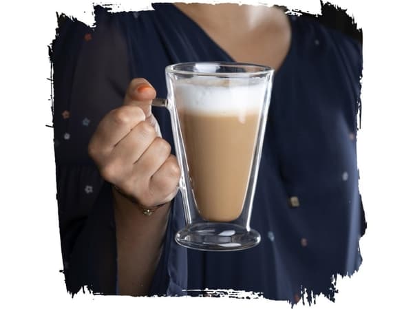 Florina varer i Sosnowiec - Krus og glass Florina Termiske glass med håndtak, dobbel veggkjegle Florina Malachit 2 stk 400 ml () - Morelenet_10755179
