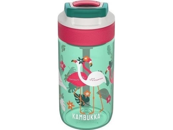 Kambukka Lagoon vattenflaska för barn 400ml Rosa Flamingo