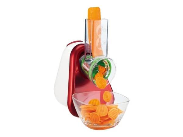Moulinex Fresh Express DJ753510 3 in 1 - Elektrisk rasp - 200 W - rubinrød