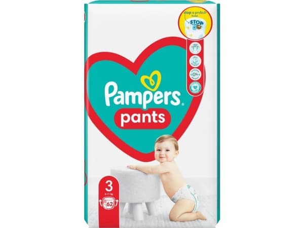 Pampers Pants 3, 6-11 kg, 62 szt.