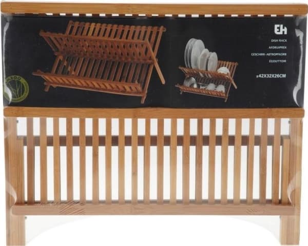 Excellent Houseware Astianpesukoneen tyhjennysastia bambu 2-tasoinen yleinen