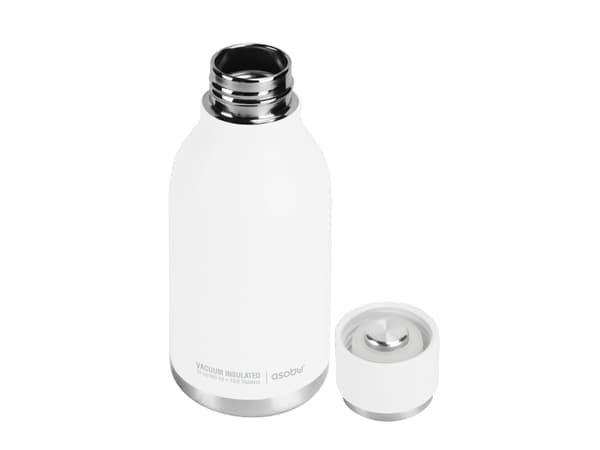 Asobu Urban, 460 ml, Daglig bruk, Turgåing, Idretter, Hvit, Rustfritt stål, Voksen, Mann/kvinne