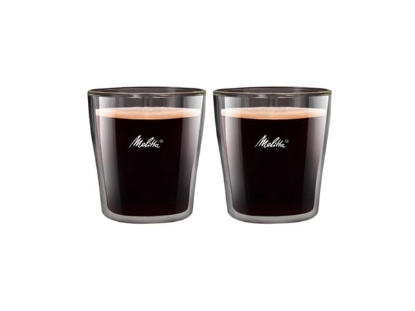 Melitta 212897, Translucent, Glass, Rund, 2 stykker, Klar, 80 ml