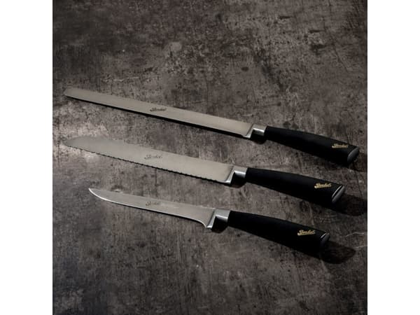 Berkel Elegance Kiiltävä musta kinkkusetti 3-tlg.