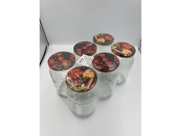Okko Jar 720Ml With Lid 82Mm 6Pcs