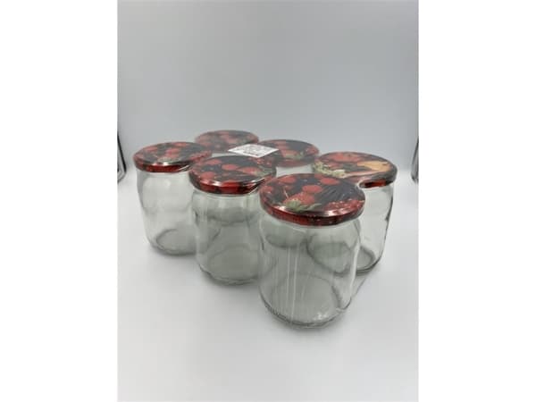 Okko Jar 540Ml With Lid 82Mm 6Pcs
