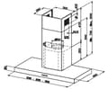 Miniatyrbilde 2 av 3: FABER S.p.A. Stilo Comfort BK Matt A60 Wall-mounted Black 690 m³/h