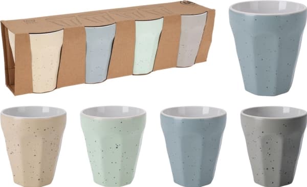 Excellent_Ho Mug Porcelain 250Ml Set/4Pcs
