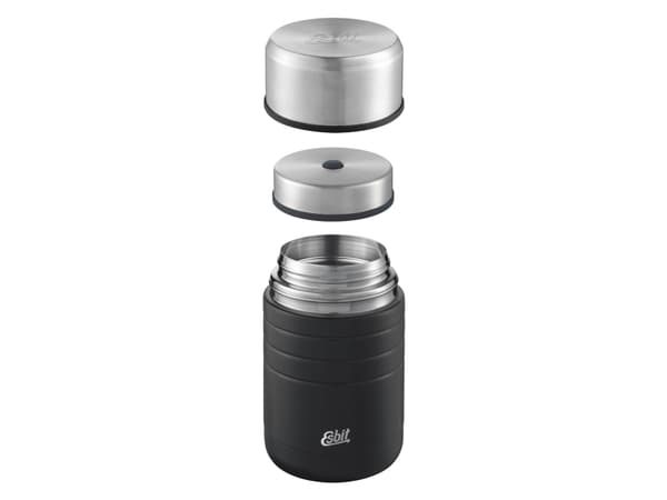 ESBIT MAJORIS, 1 L, Svart, Silver, Rostfritt stål, Camping, 10,8 cm, 208 mm