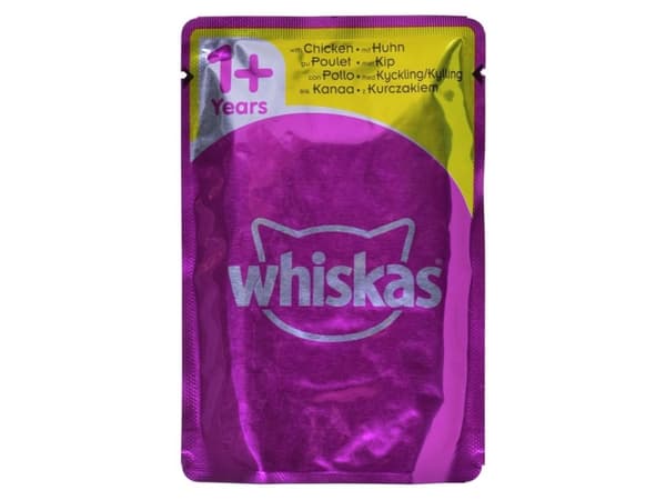 WHISKAS fjærfeposer til katter 80x85g