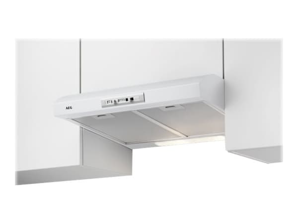 AEG DUB2610W, 240 m³/h, Suutin/Uudelleenkierrättävä, F, D, E, 71 dB Valkoinen