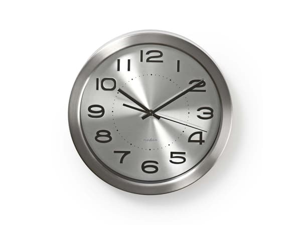 Nedis CLWA010MT30SR, Vegg, Rund, Sølv, Rustfritt stål, Moderne, AA