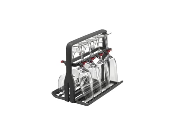 AEG A9SZGB01, Kopp- och vinglaskorg, AEG, Grå, 330 mm, 50 mm, 260 mm