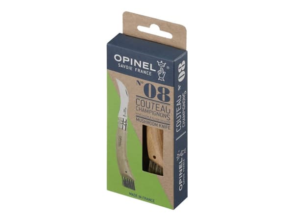 Opinel Multifunction N°08 - Mushroom knife - 8 cm - yellow to pink with small dark dashes