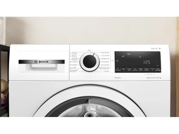 Bosch Serie | 4 WNA13441 - Vaskemaskin/tørker - Nisje - bredde: 60 cm - høyde: 85 cm - frontileggelse - 60 liter - 9 kg - 1400 rpm - hvit