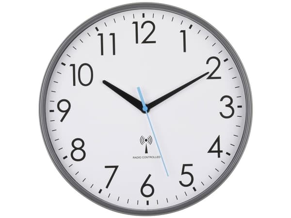 TFA-Dostmann 60.3549.10, Vegg, Analoge klokker, Rund, Grå, Plast, Voksne