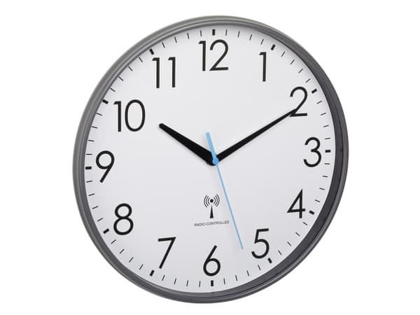 TFA-Dostmann 60.3549.10, Vegg, Analoge klokker, Rund, Grå, Plast, Voksne