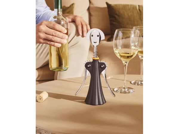 Alessi Anna G., Vinget korketrekker, Blå, Rustfritt stål, 70 mm, 245 mm